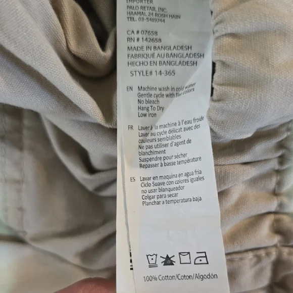 3/$30 Refuge Tan Cargo Pants Relaxed Fit Cotton - Picture 7 of 7